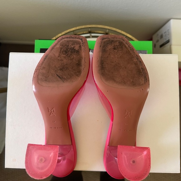 Amina Muaddi Lupita PVC Sandals Size 40 IT - Picture 3 of 7